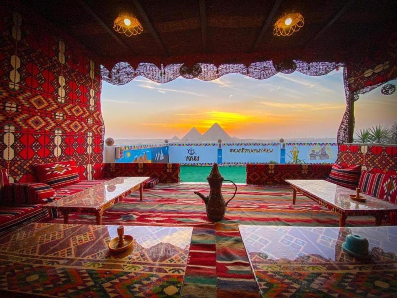 Oscar Pyramids View Hotel Nazlet el-Sîsi Eksteriør billede